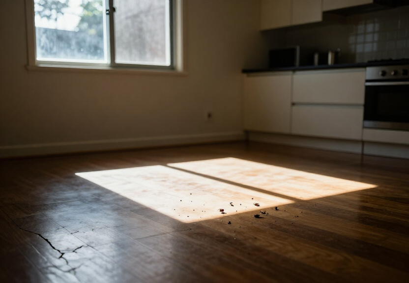 Ant trail in a Busby kitchen before treatment